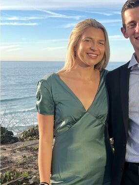 Lulu's Sage Green Satin Wrap Dress